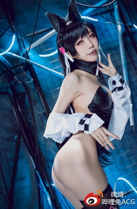 [Cosplay] 水淼aqua 碧蓝航线 爱宕犬 同人机车[40P65MB]